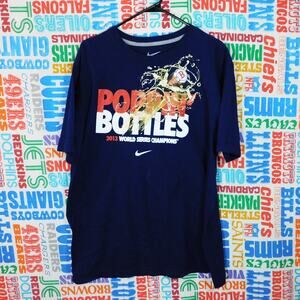 Nike Boston Red Sox 2013 World Series Champions Poppin Bottles T Shirt Size XL